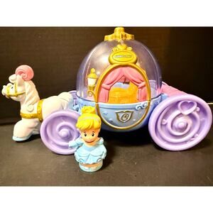 Fisher Price Little People Disney Princess Cinderella’s Coach Carriage lights
